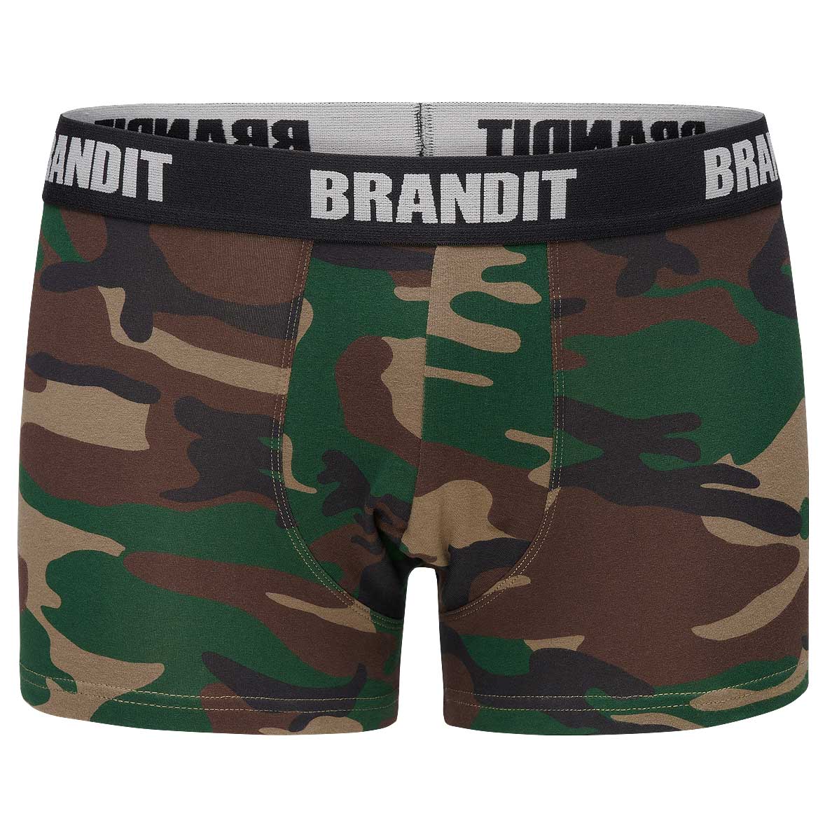 Boxeri Brandit Boxershorts Logo 2 perechi - Dark Camo/Woodland