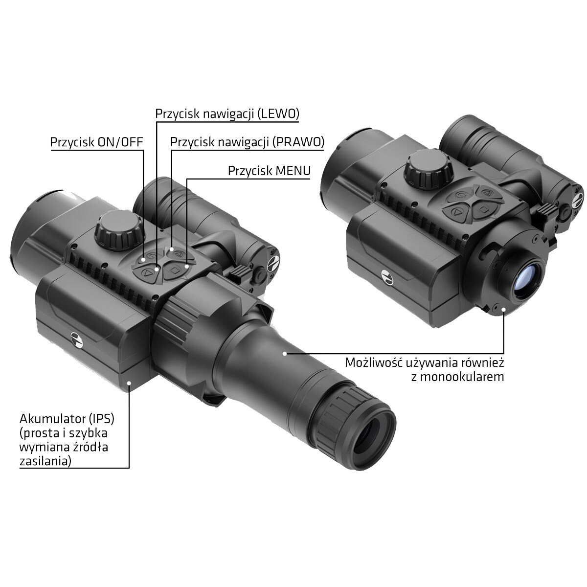 Dispozitiv pentru vedere noctură și monocular Pulsar Forward FN455S