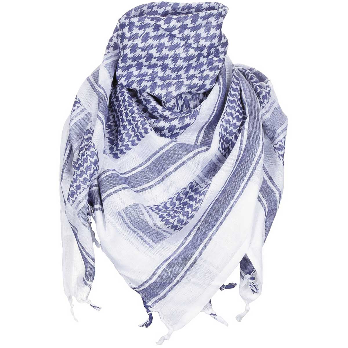 Eșarfă de protecție tip Arafat MFH Shemagh - Blue/White