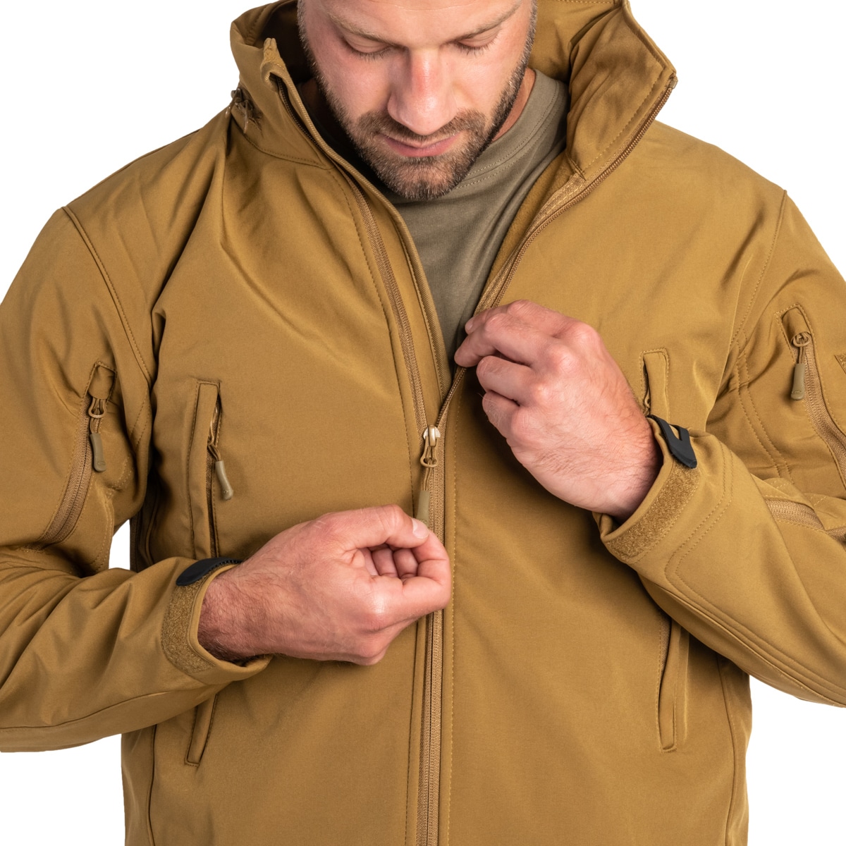 Geacă Highlander Forces Tactical Softshell - Tan
