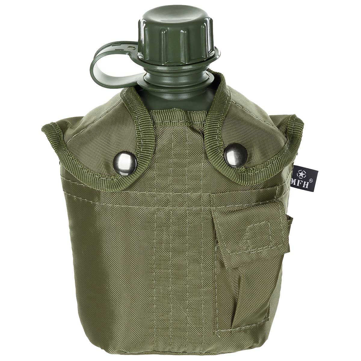 Ploscă MFH cu husă 1 l - Olive