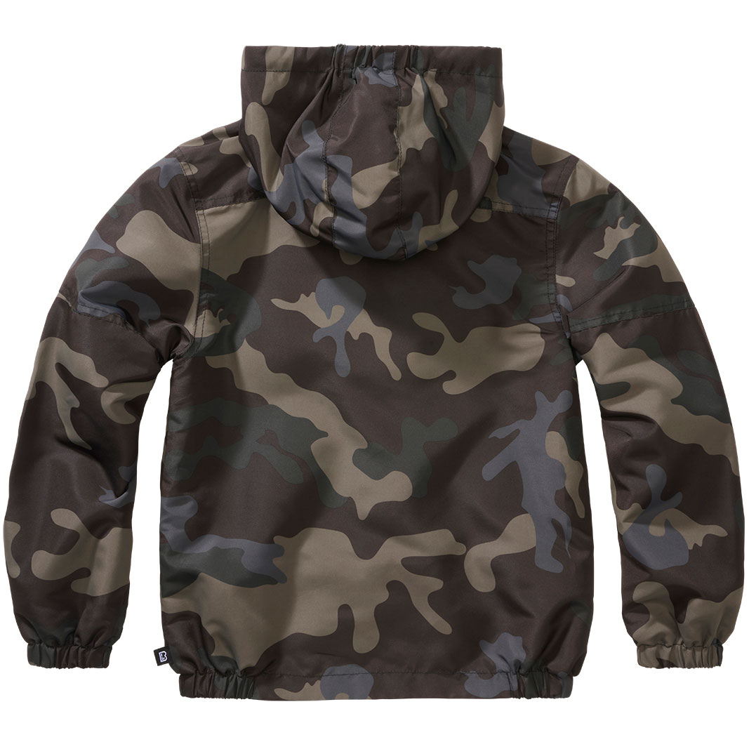 Geacă pentru copii Brandit Summer Windbreaker Frontzip - Dark Camo