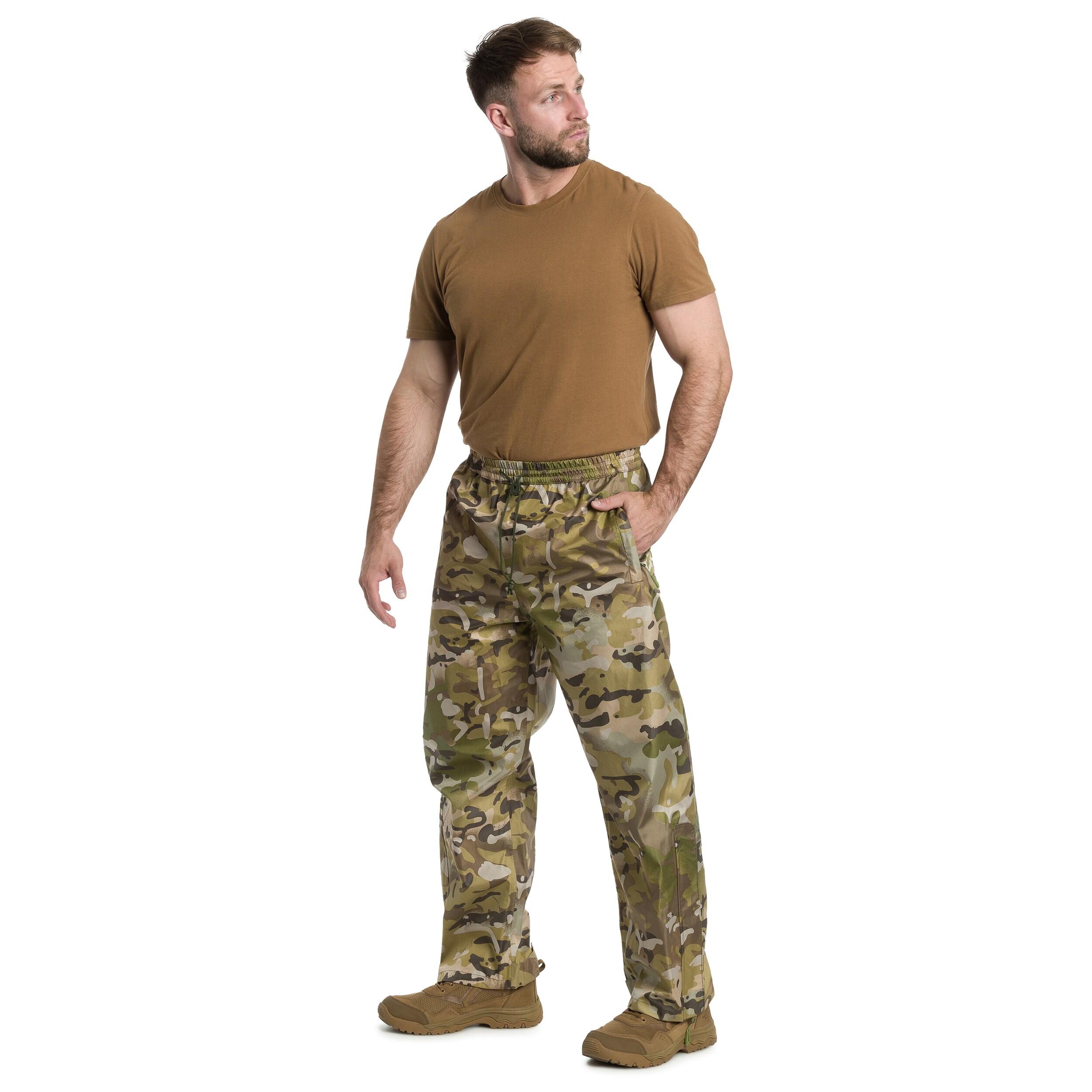 Pantaloni Highlander Forces Tempest Waterproof Trousers - Arid MC Camo