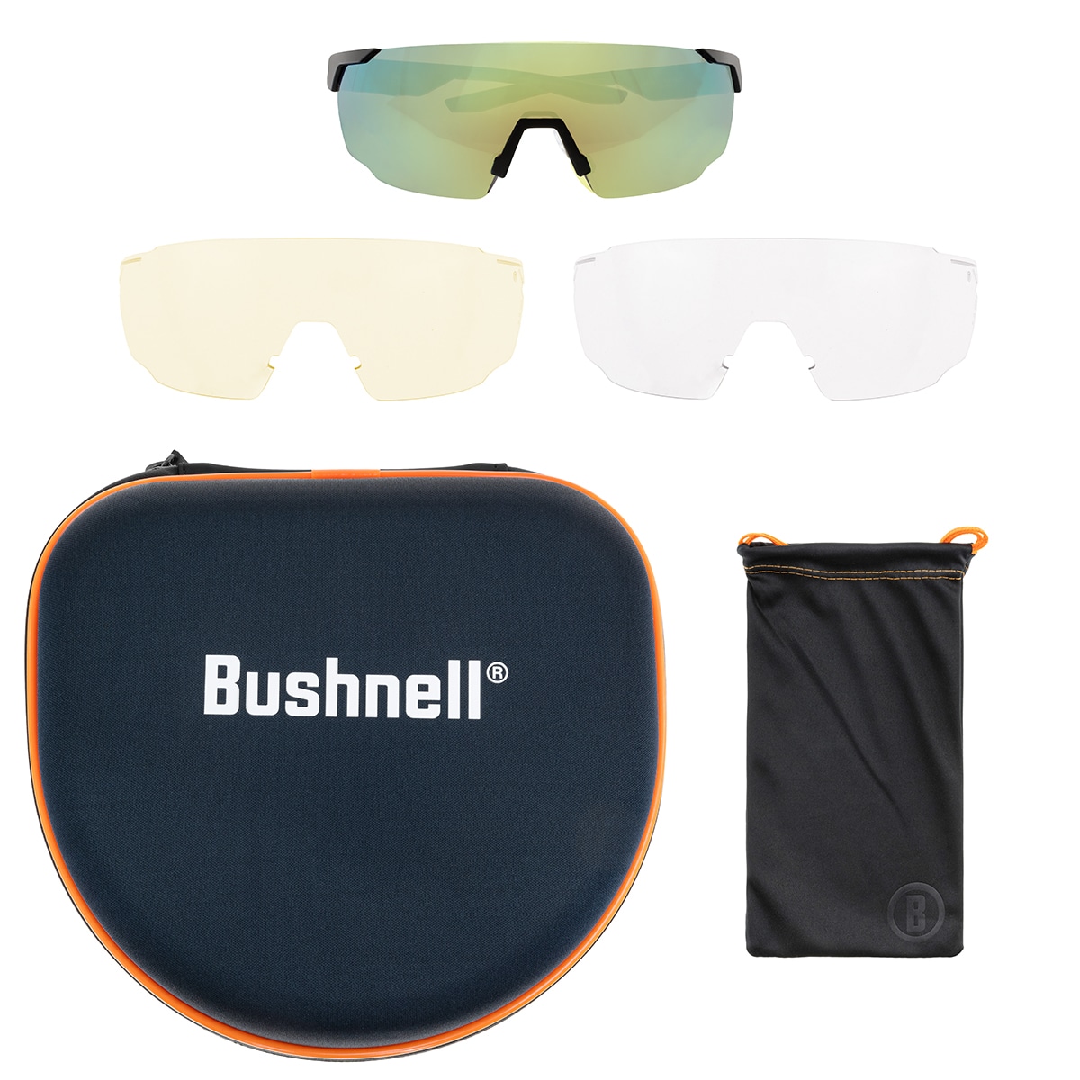 Ochelari de soare Bushnell Falcon - Yellow/Photochromic/Brown-Green Mirror