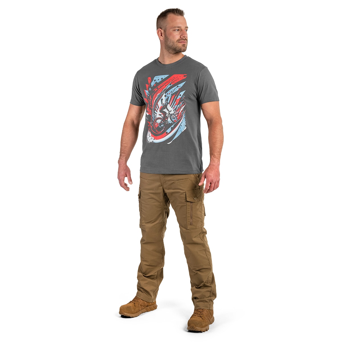 Tricou Voyovnik Bicicletă Color - Gri