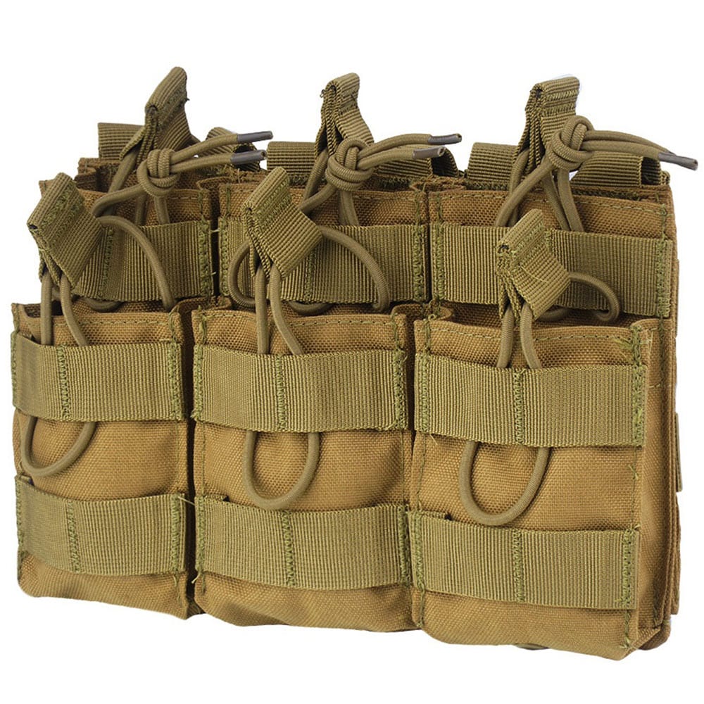 Husă triplă Condor Triple Stacker pentru încărcătoare 5,56 mm - Coyote Brown