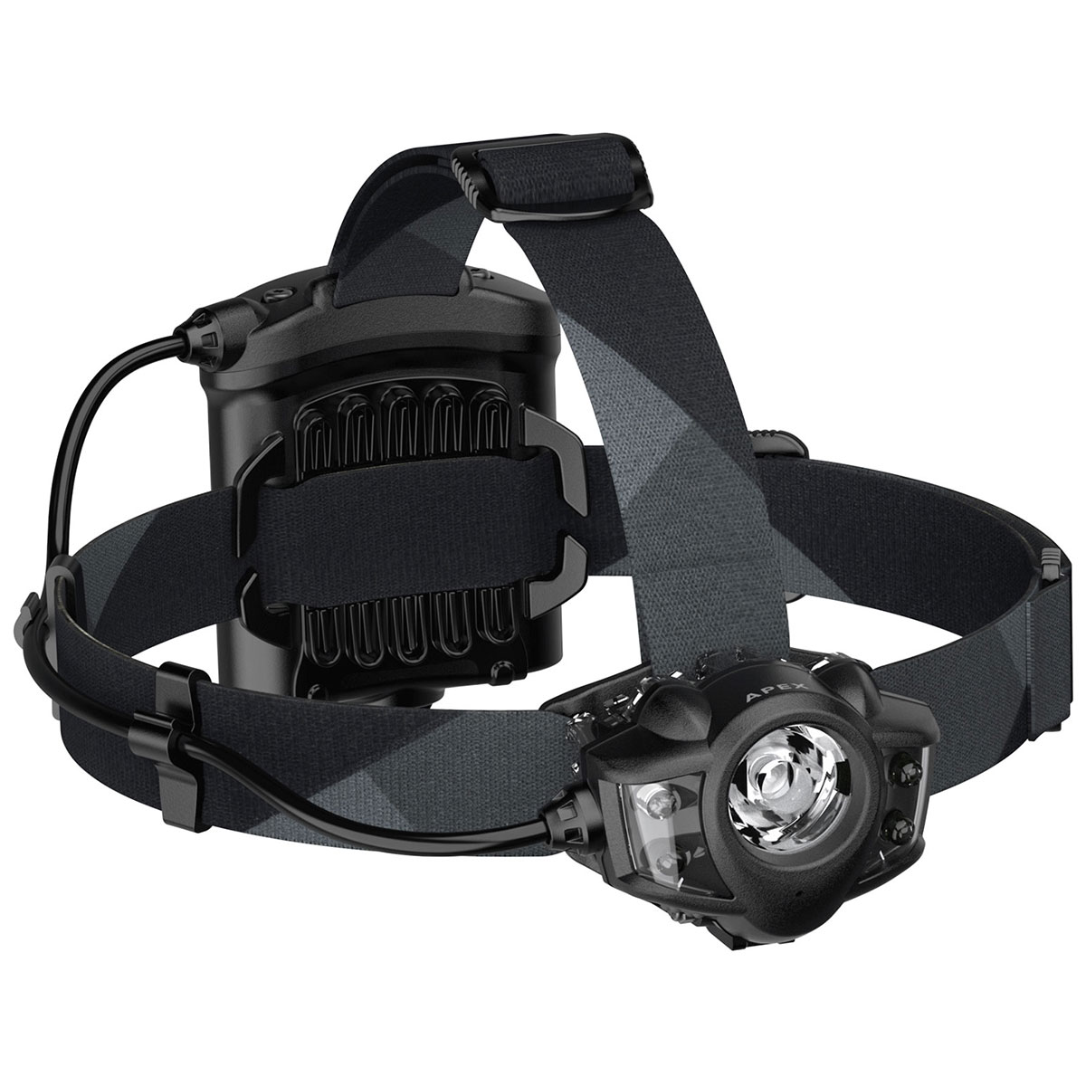 Lanternă frontală Princeton Tec Apex Black - 650 lumeni