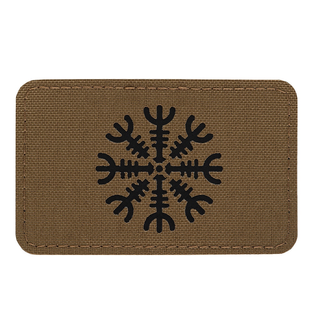 Patch - emblemă M-Tac Casca groazei Laser Cut - Coyote/Black