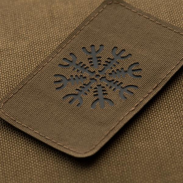 Patch - emblemă M-Tac Casca groazei Laser Cut - Coyote/Black