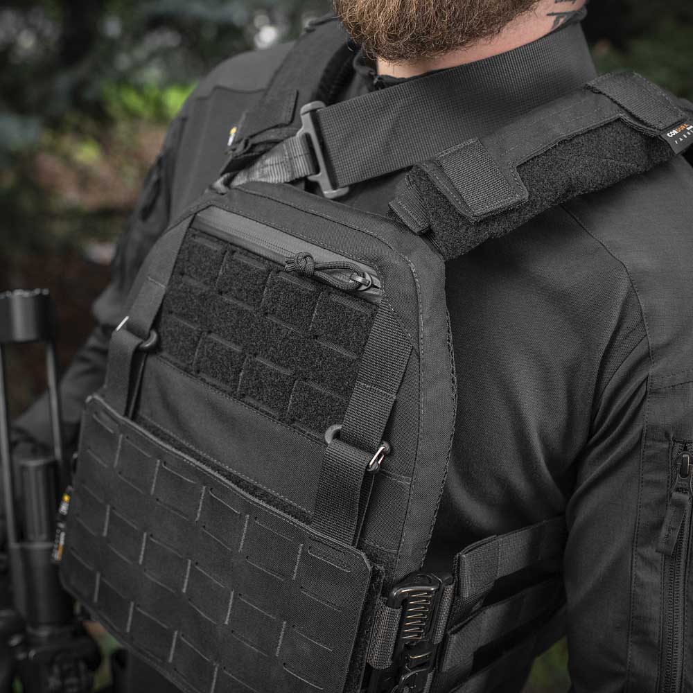 Vestă tactică tip Plate Carrier M-Tac Cuirass QRS Gen. II - Black