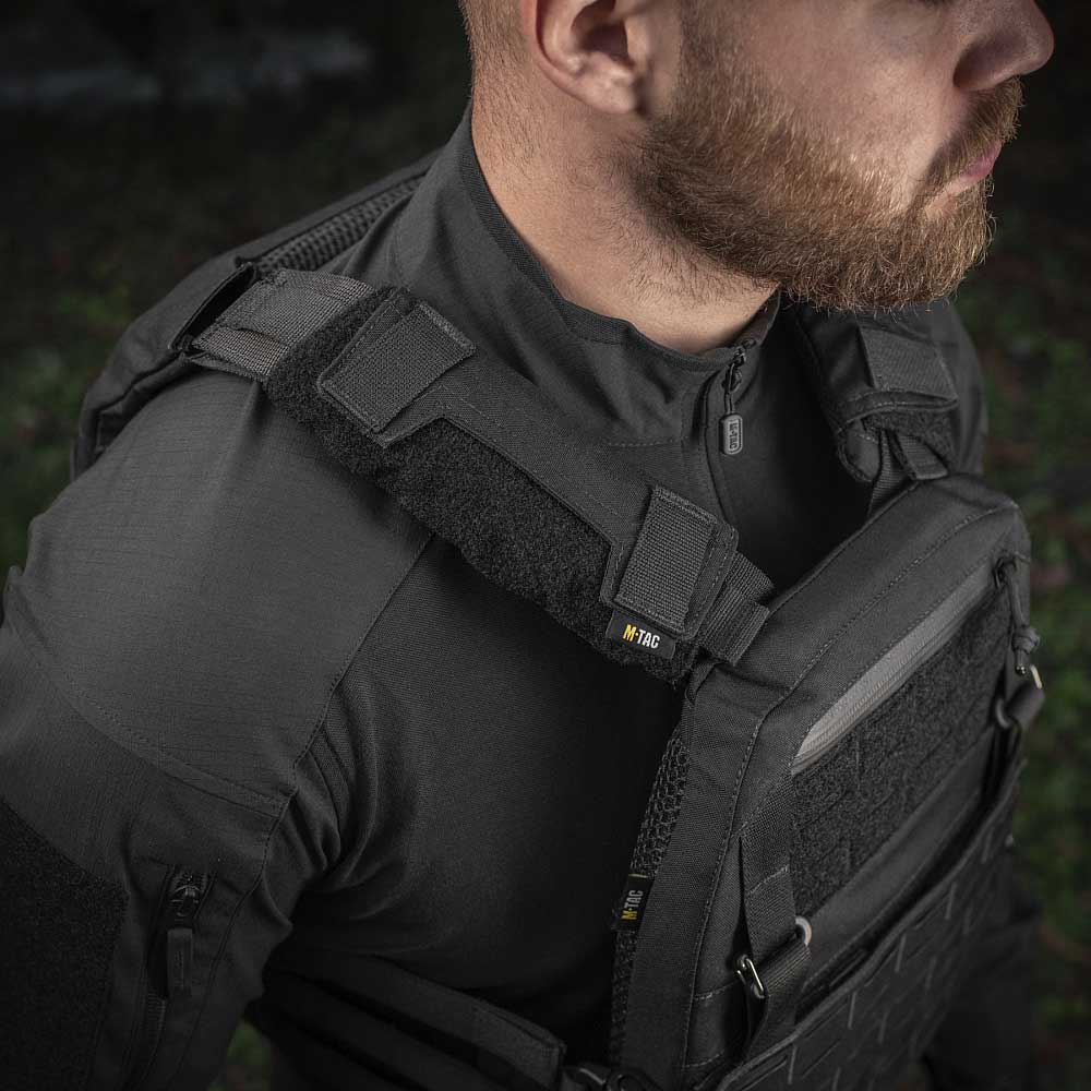 Vestă tactică tip Plate Carrier M-Tac Cuirass QRS Gen. II - Black