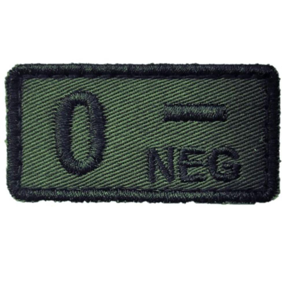 Emblemă Haasta cu grupa de sânge 0 Rh- Olive