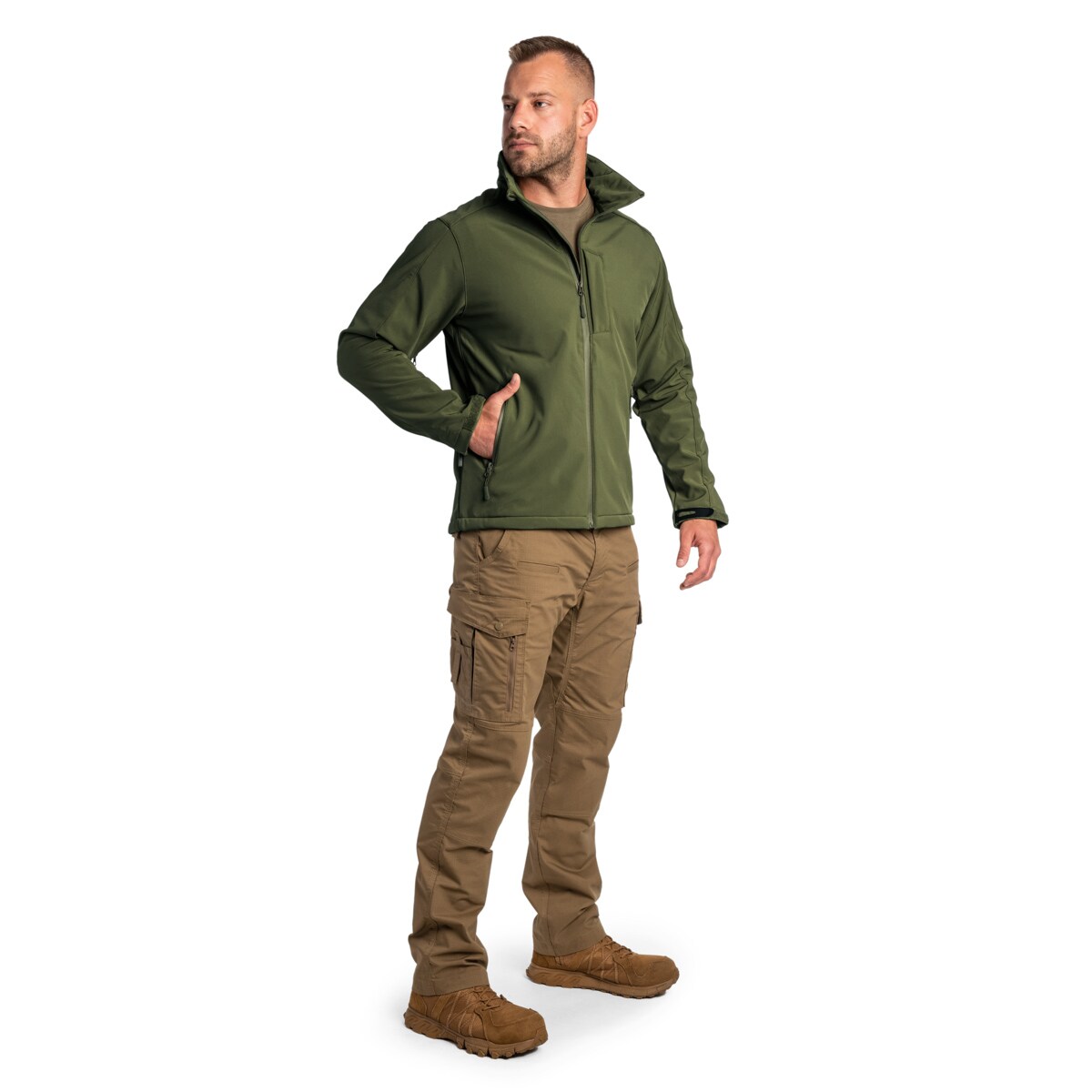Geacă Highlander Outdoor Odin Softshell - Olive