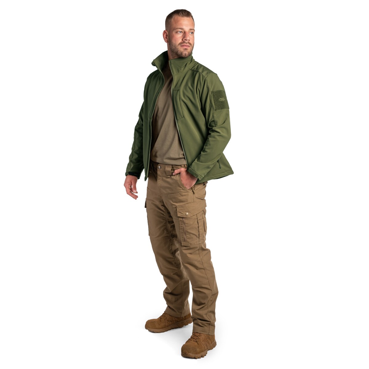 Geacă Highlander Outdoor Odin Softshell - Olive