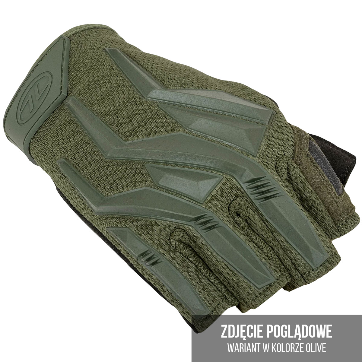 Mănuși tactice Highlander Forces Raptor Gloves Half Finger - Black