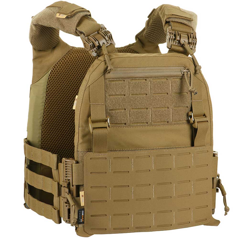 Vestă tactică tip Plate Carrier M-Tac Cuirass Fast QRS Gen. II - Coyote