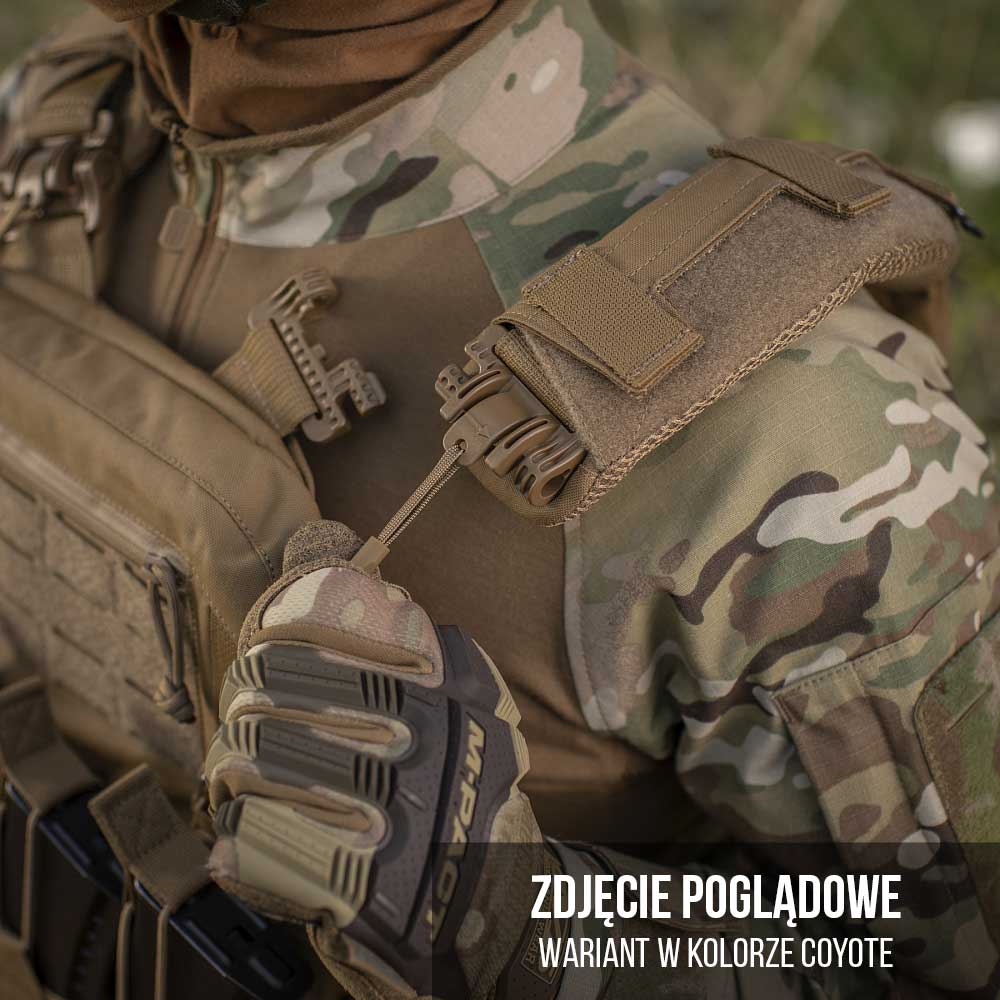 Vestă tactică tip Plate Carrier M-Tac Cuirass Fast QRS - Black - pentru plăci balistice L/XL