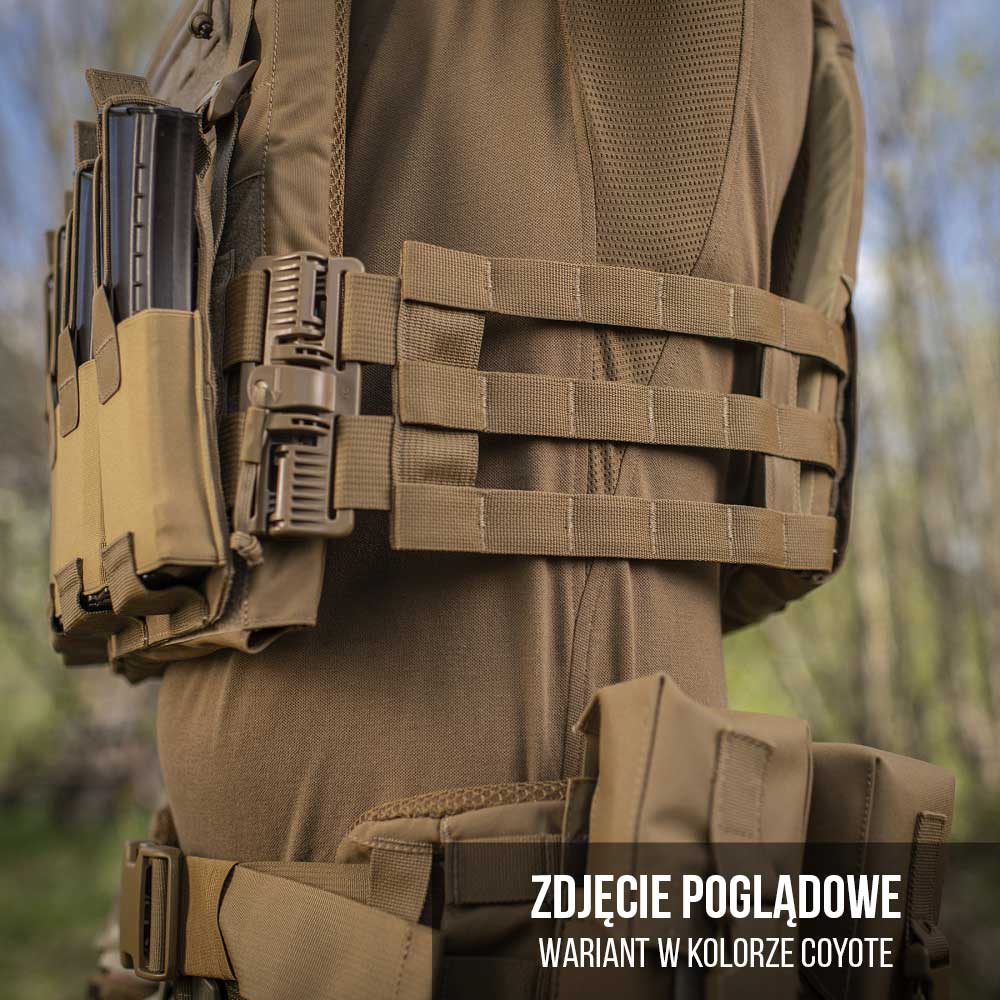 Vestă tactică tip Plate Carrier M-Tac Cuirass Fast QRS - Black - pentru plăci balistice L/XL