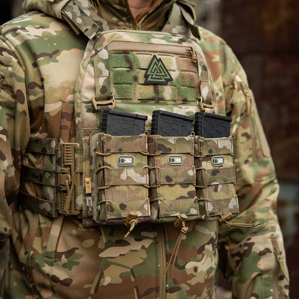 Vestă tactică tip Plate Carrier M-Tac Cuirass QRS Gen. II - MultiCam
