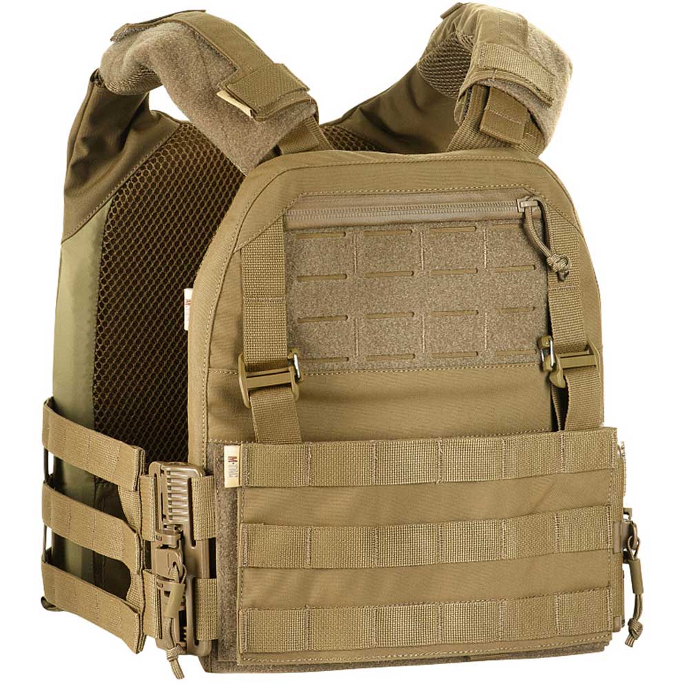 Vestă tactică tip Plate Carrier M-Tac Cuirass QRS Gen. II - Coyote