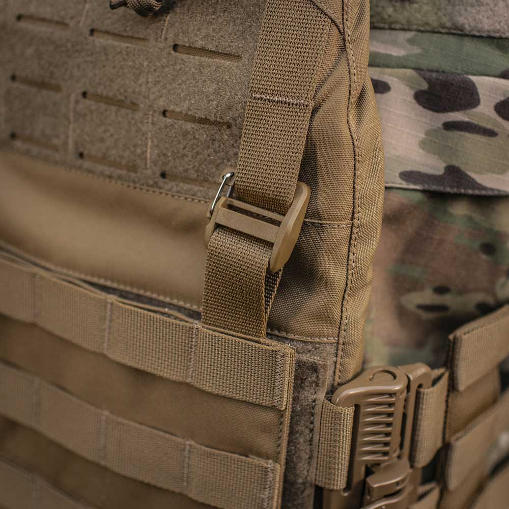 Vestă tactică tip Plate Carrier M-Tac Cuirass QRS Gen. II - Coyote