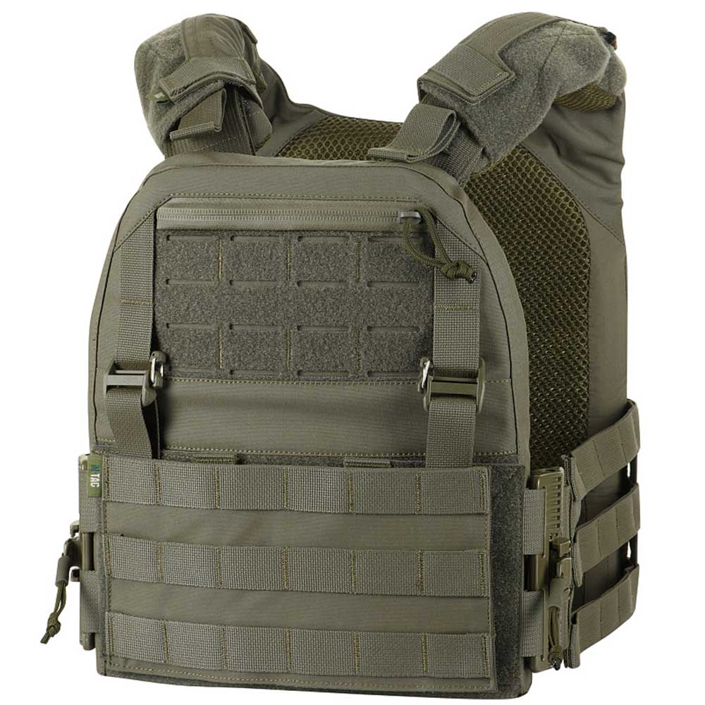 Vestă tactică tip Plate Carrier M-Tac Cuirass QRS Gen. II - Ranger Green
