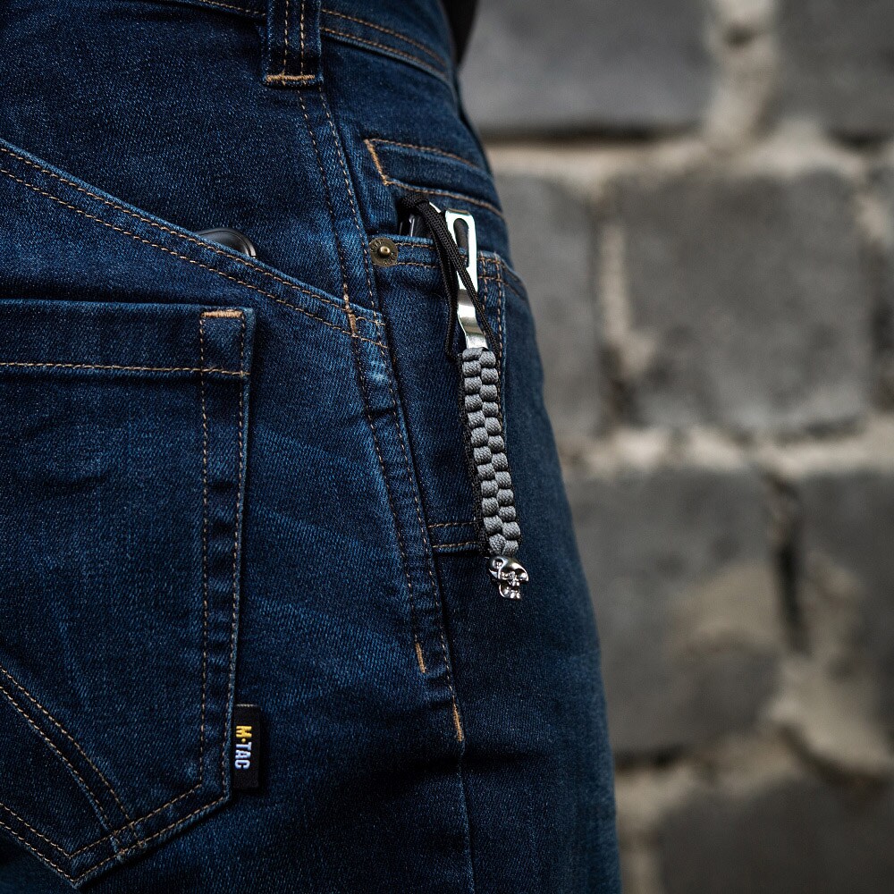 Breloc M-Tac Cuboid Skull - Black/Grey