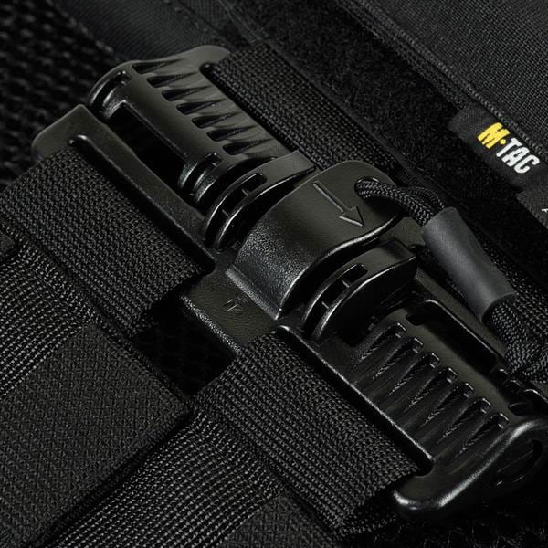 Vestă tactică tip Plate Carrier M-Tac Cuirass Fast QRS - Black - pentru plăci balistice Medium