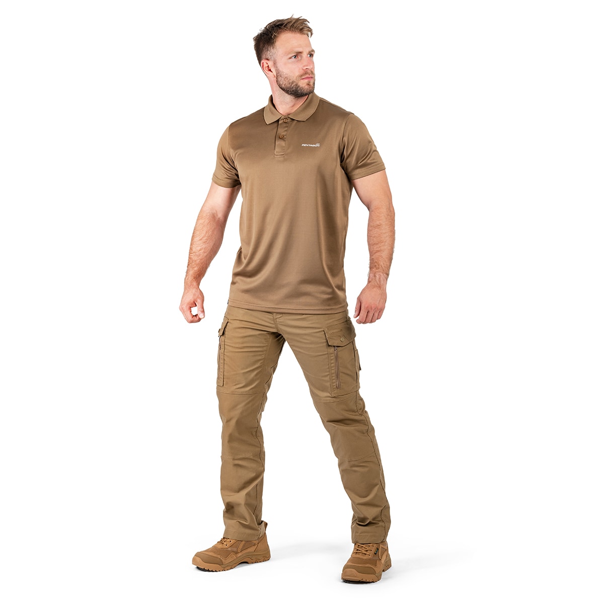 Tricou polo Pentagon Anassa - Coyote