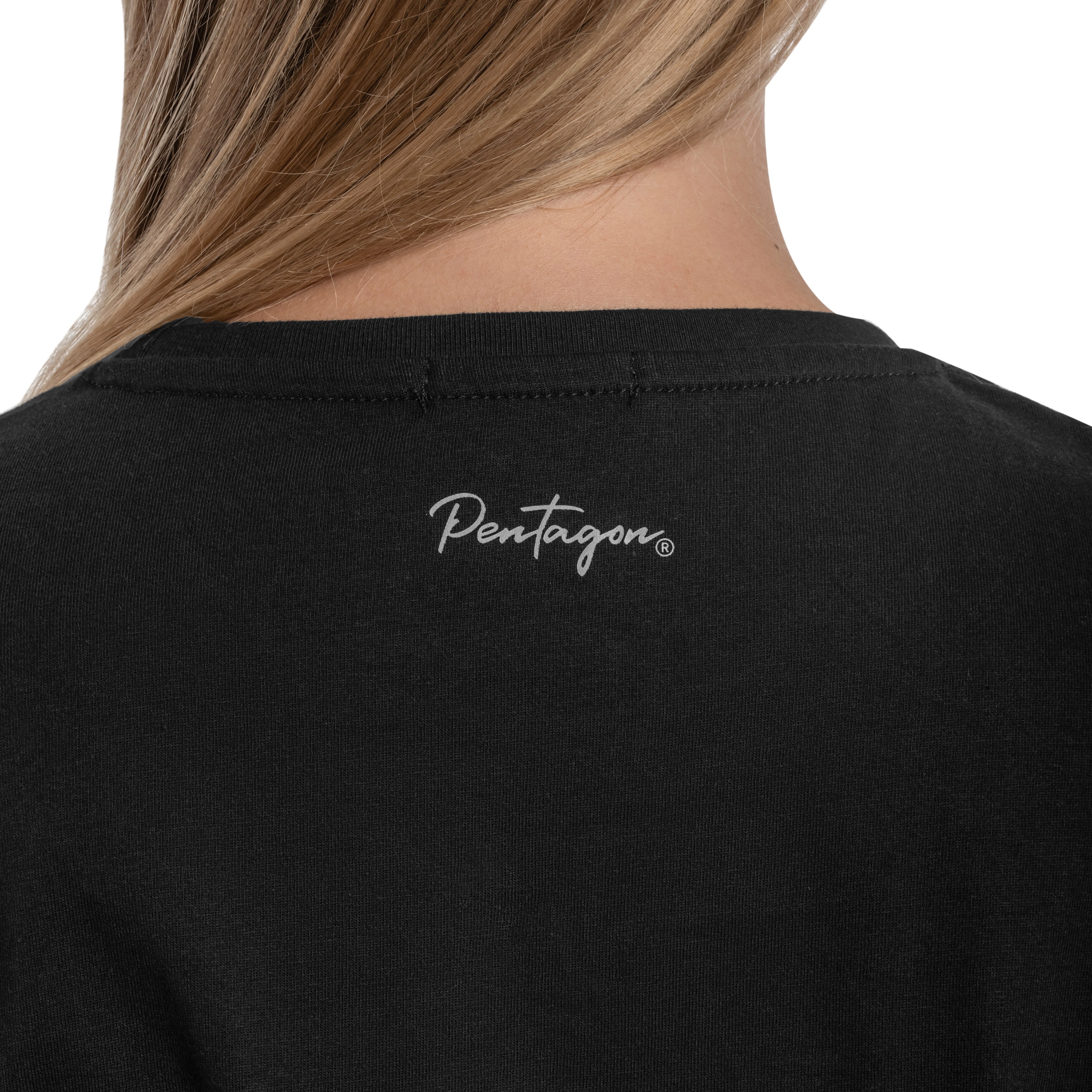 Tricou de damă Pentagon Calligraphy - Black