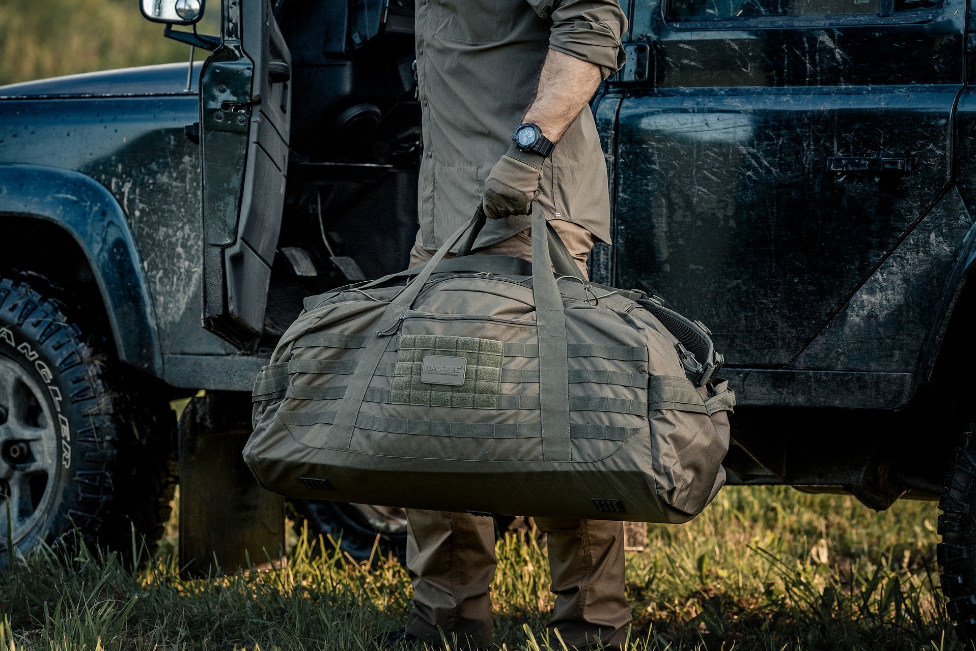 Geantă Mil-Tec US Combat Parachute Cargo Large 105 l - Olive