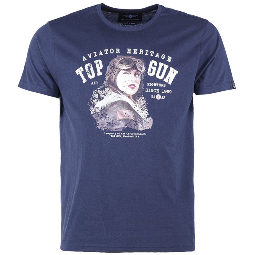 Tricou Mil-Tec „Aviator” - Dark Blue