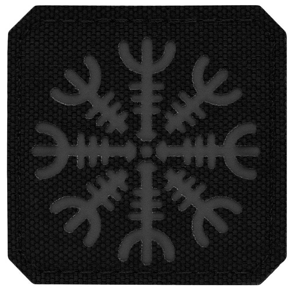 Patch - emblemă M-Tac Casca groazei Laser Cut - Black/Grey