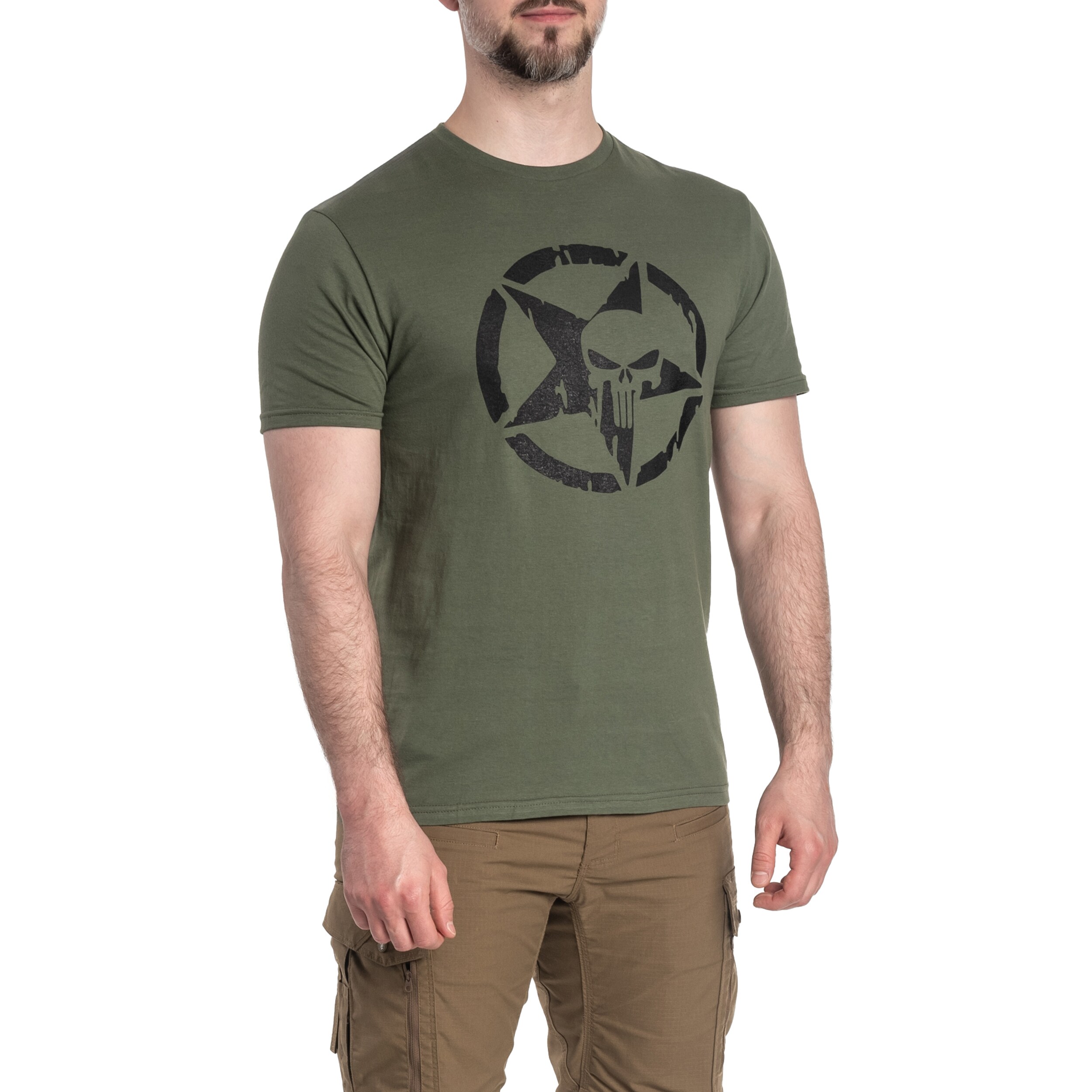 Tricou TigerWood Punisher Military - Olive