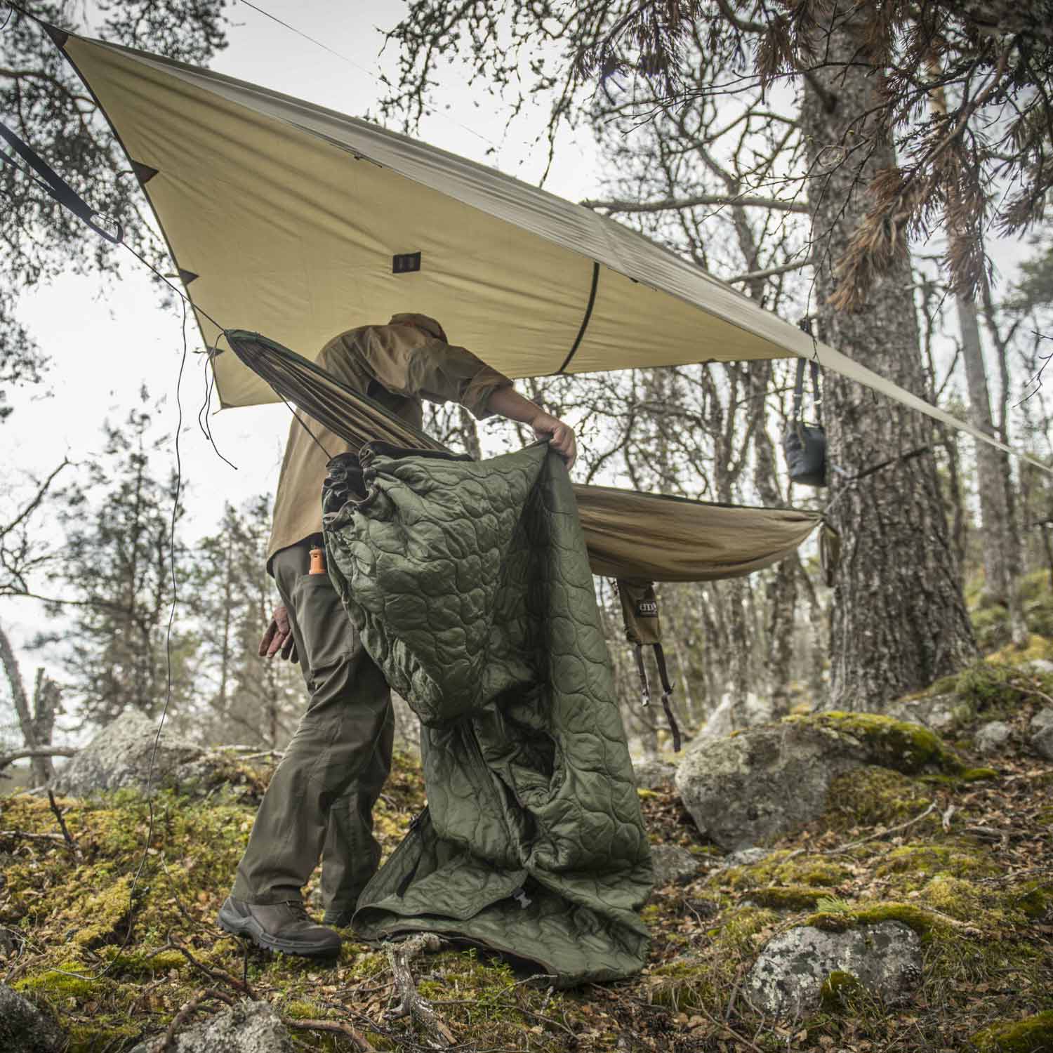 Poncho Helikon Swagman Roll Basic - Olive Green