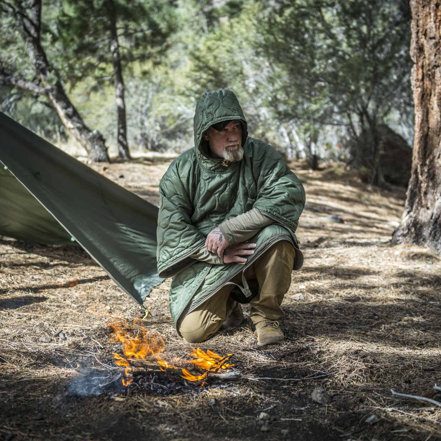 Poncho Helikon Swagman Roll Basic - Olive Green