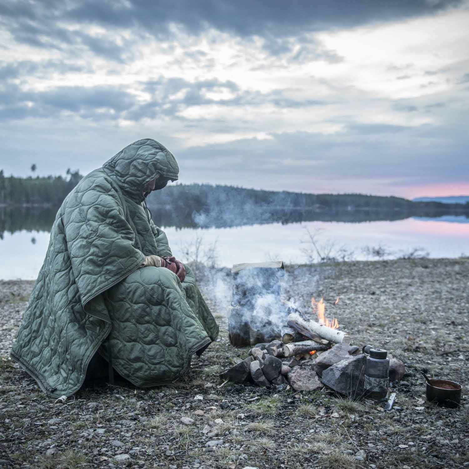 Poncho Helikon Swagman Roll Basic - Olive Green