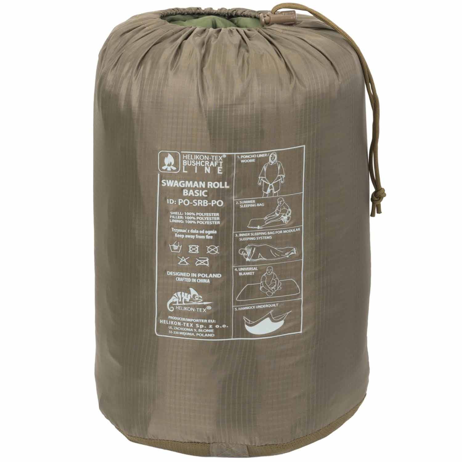 Poncho Helikon Swagman Roll Basic - Olive Green