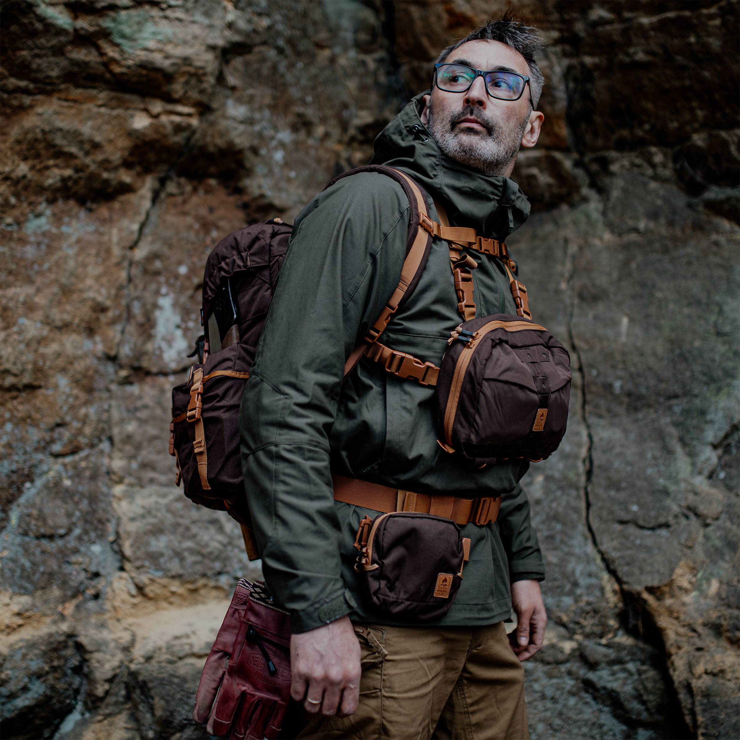 Geantă Helikon-Tex Chest Pack Numbat - Earth Brown/Clay