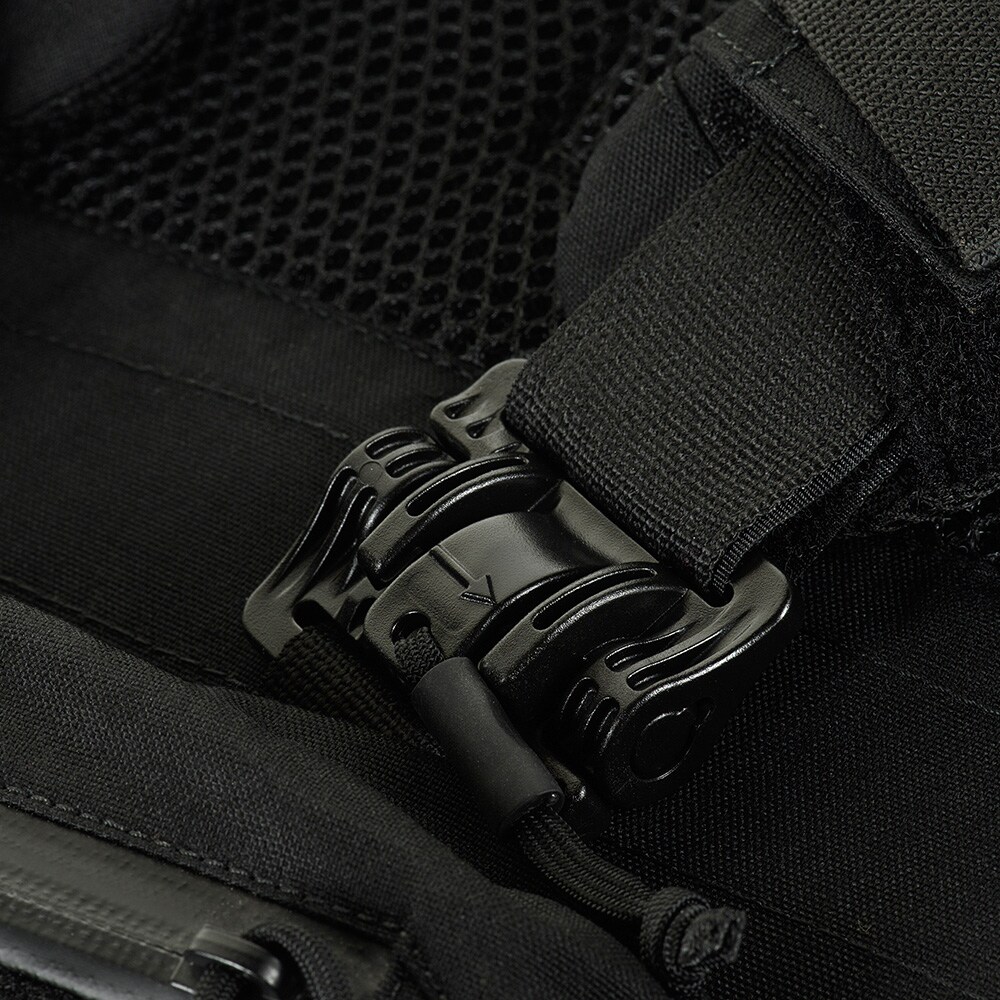 Vestă tactică tip Plate Carrier M-Tac Cuirass Fast QRS Gen. II Black - pentru plăci balistice L/XL