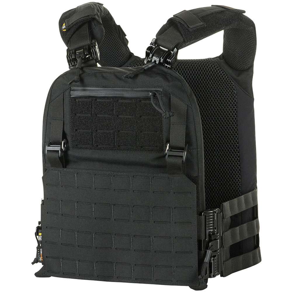 Vestă tactică tip Plate Carrier M-Tac Cuirass Fast QRS Gen. II Black - pentru plăci balistice L/XL