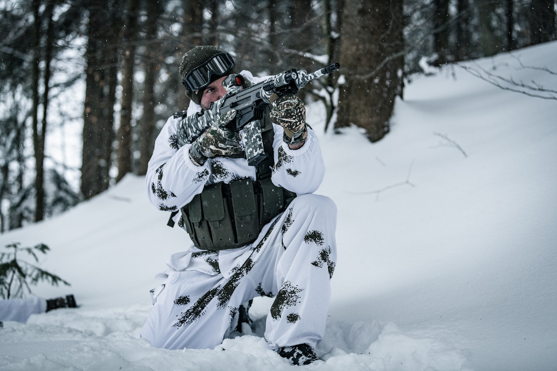 Vestă tactică Mil-Tec Mag Carrier Chest Rig - Olive