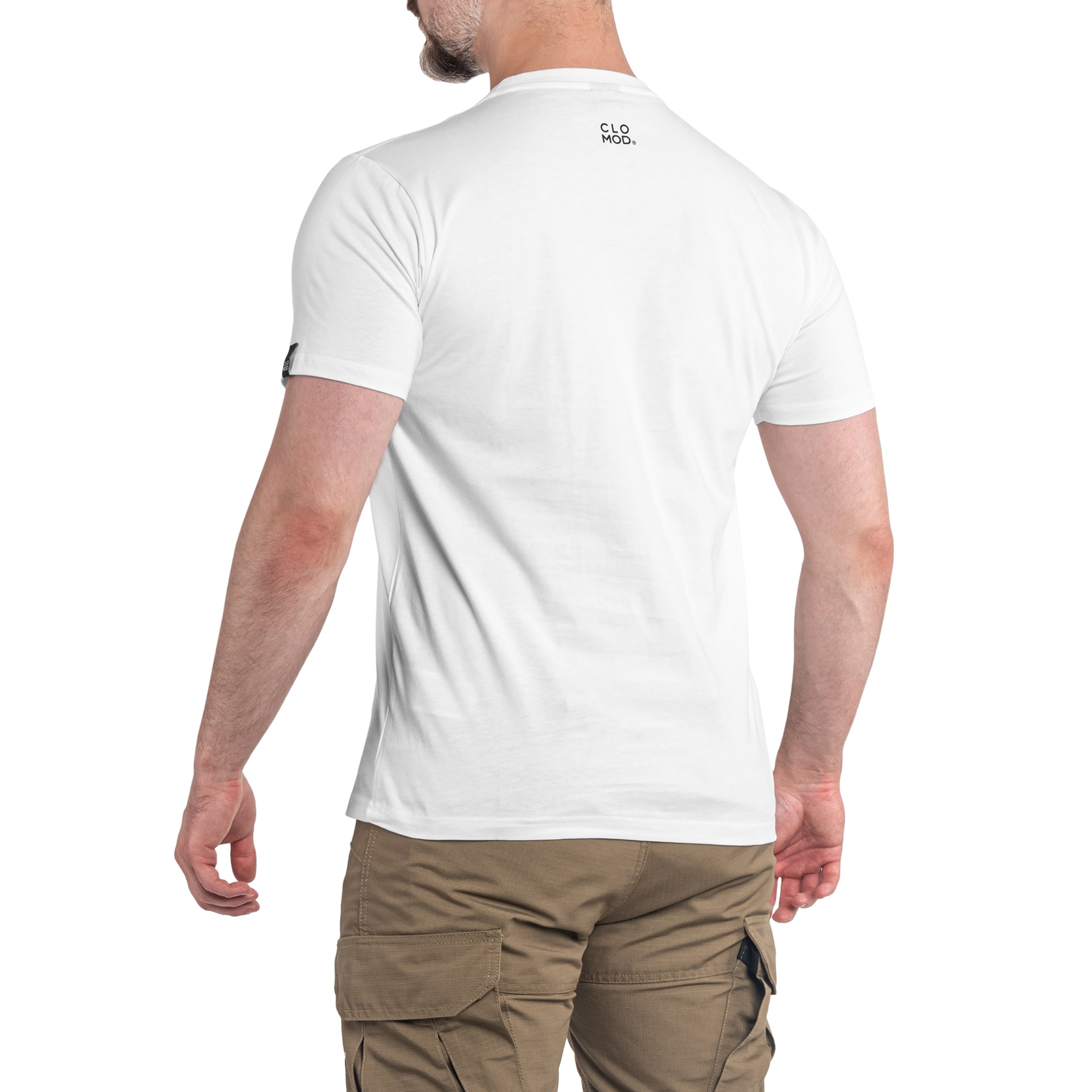 Tricou Pentagon CloMod Initials - White