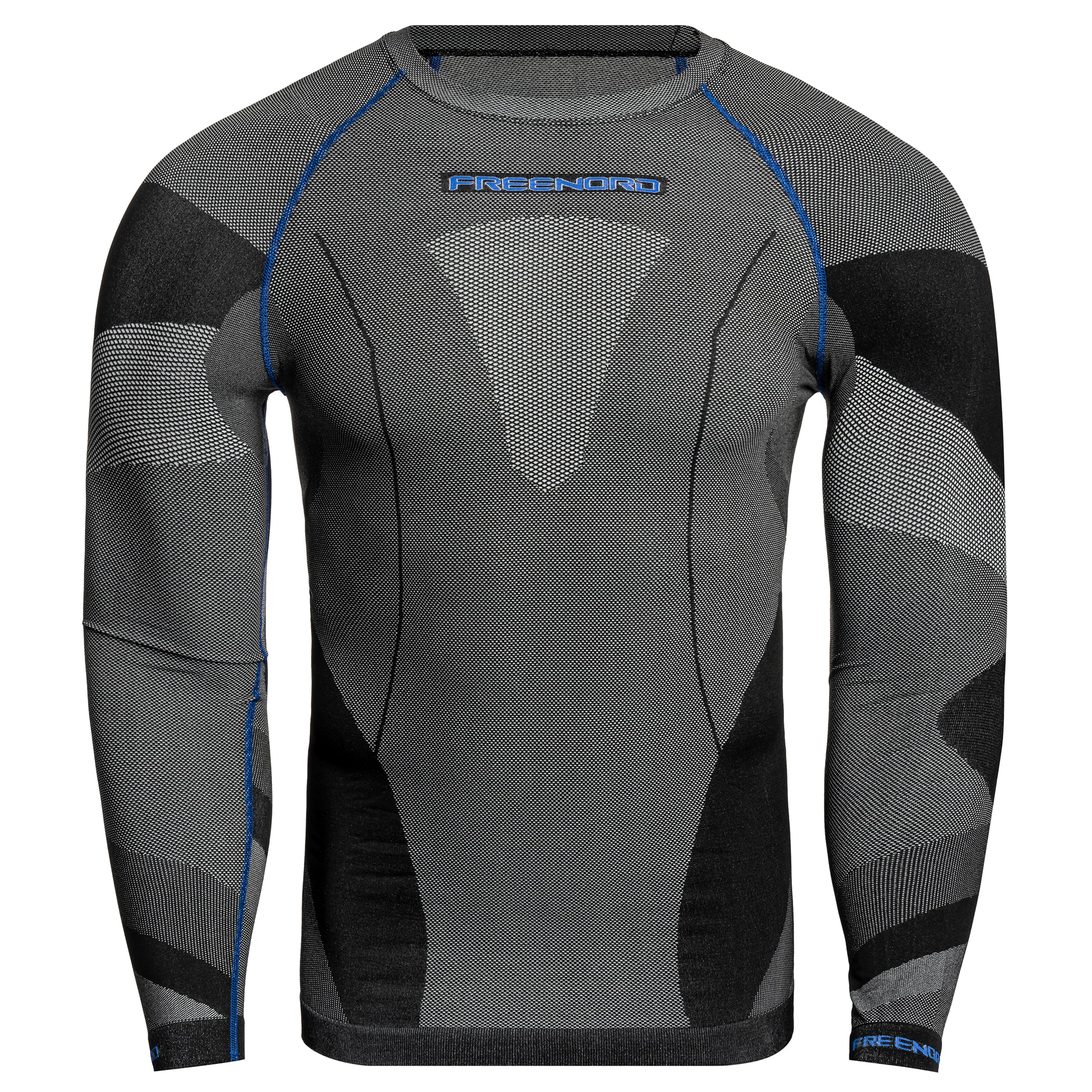 Bluză termoactivă FreeNord DryTech Long Sleeve - Black/Blue