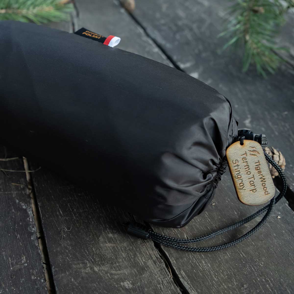 Prelată pentru camping TigerWood Termo Tarp StingRay 3,6 x 2,8 m - Black