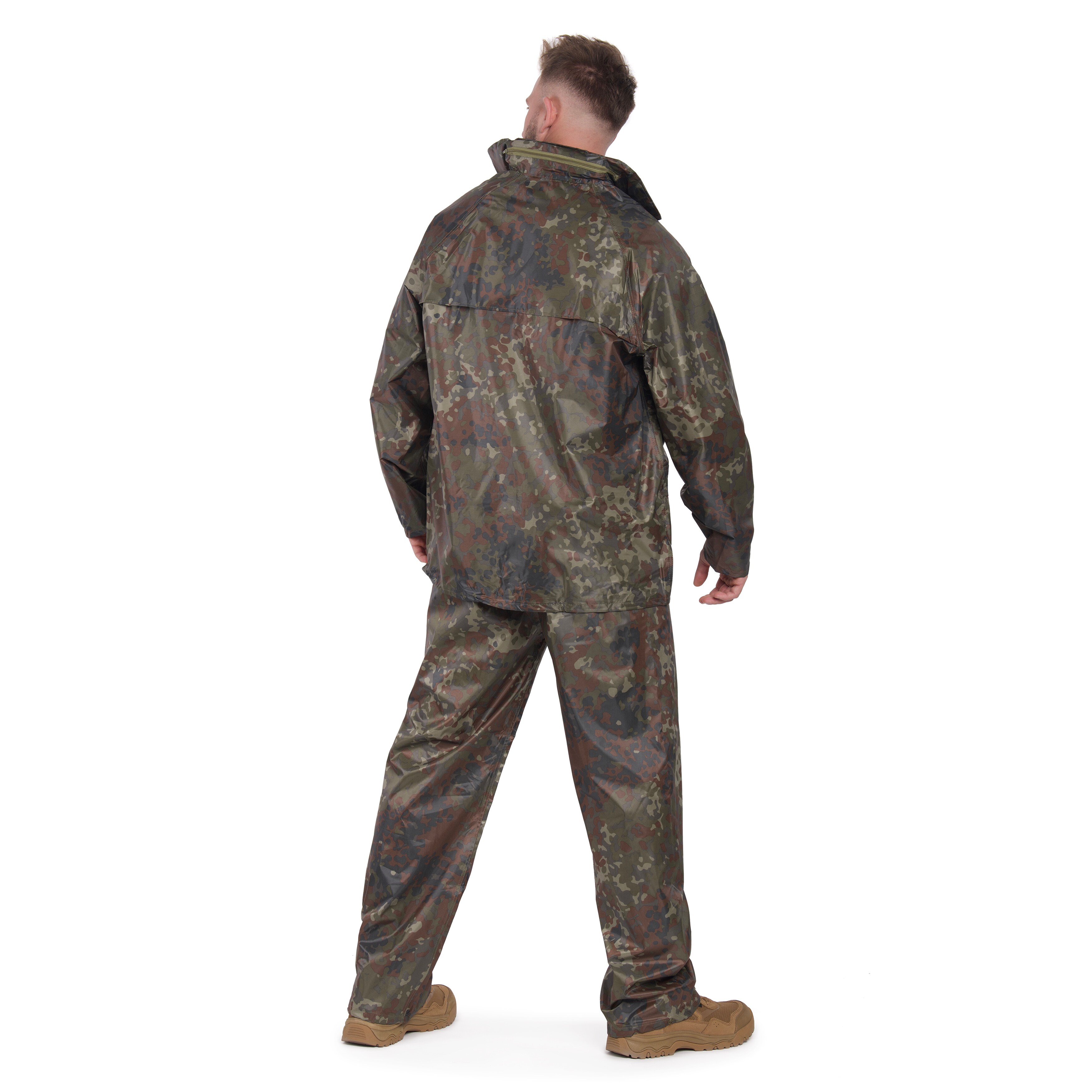 Set împotriva ploii Mil-Tec jachetă+pantaloni - Flecktarn