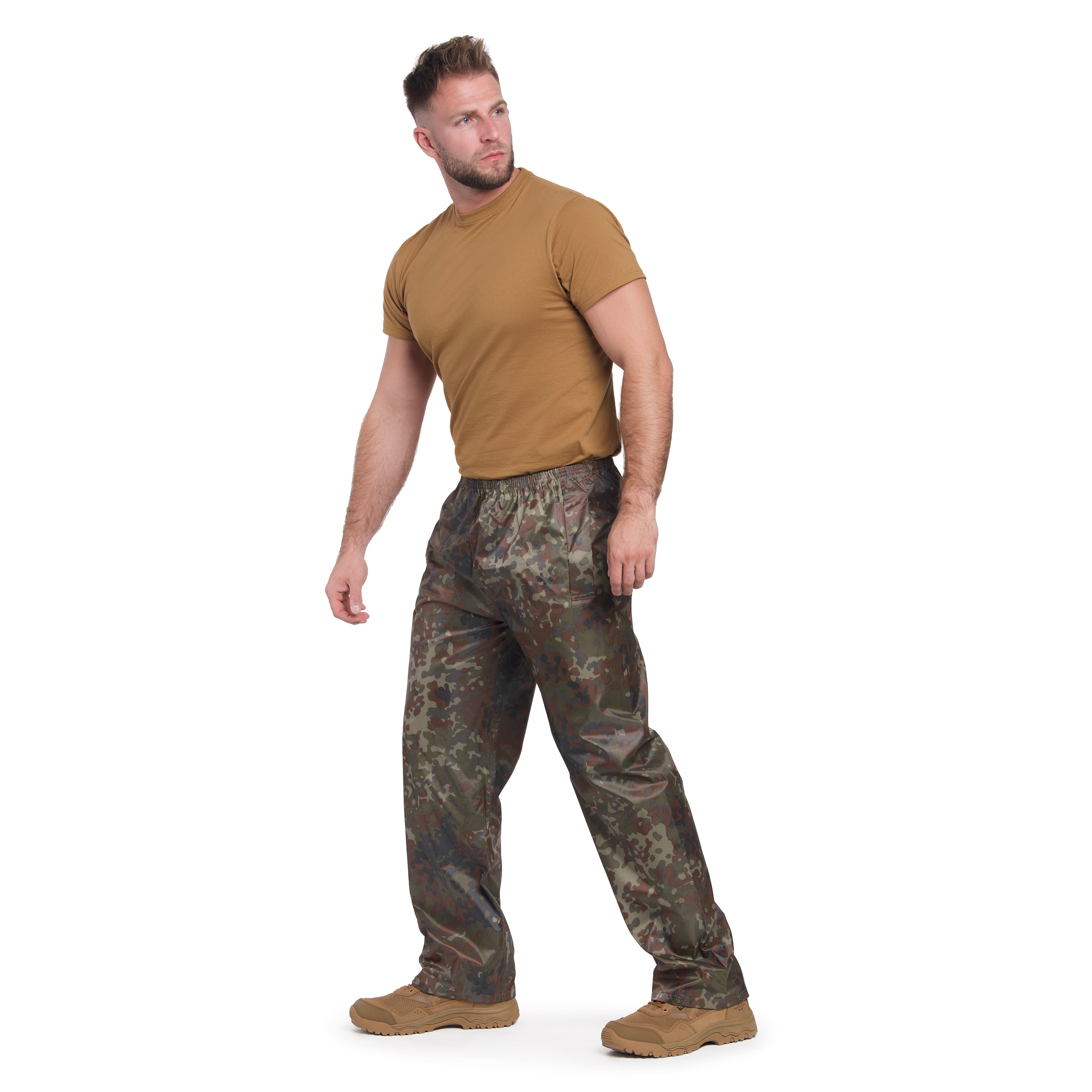 Set împotriva ploii Mil-Tec jachetă+pantaloni - Flecktarn