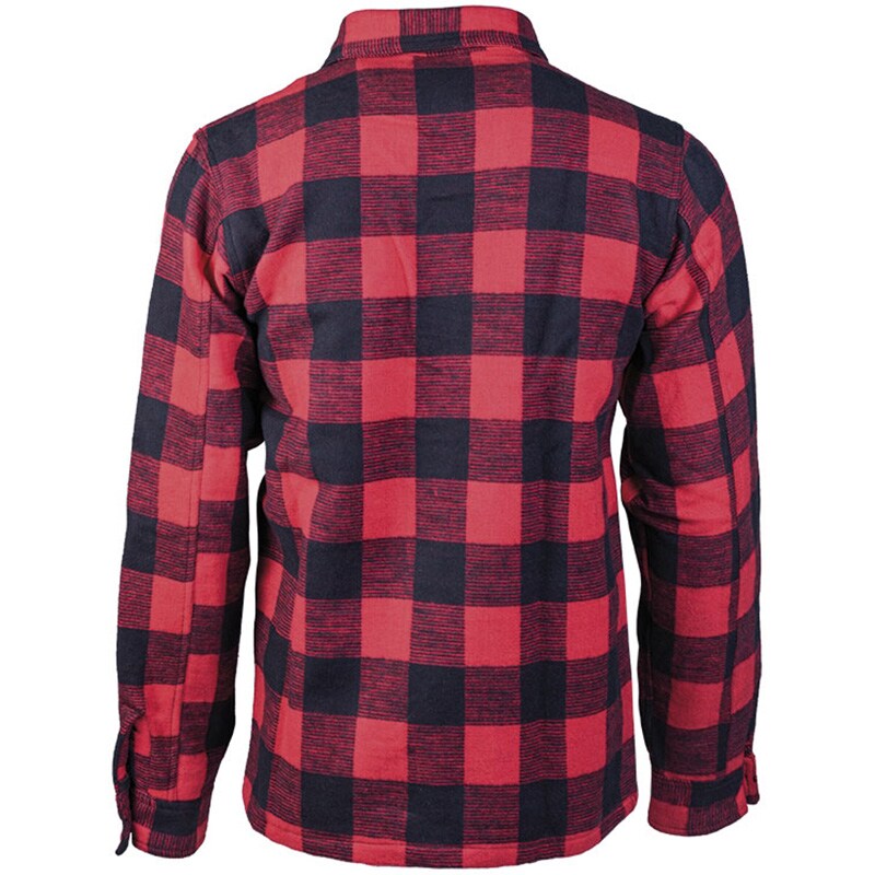 Cămașă Mil-Tec Flannel Shirt Longsleeve - Black/Red