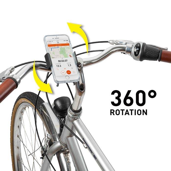 Suport de telefon pentru bicicletă Nite Ize Squeeze Rotating