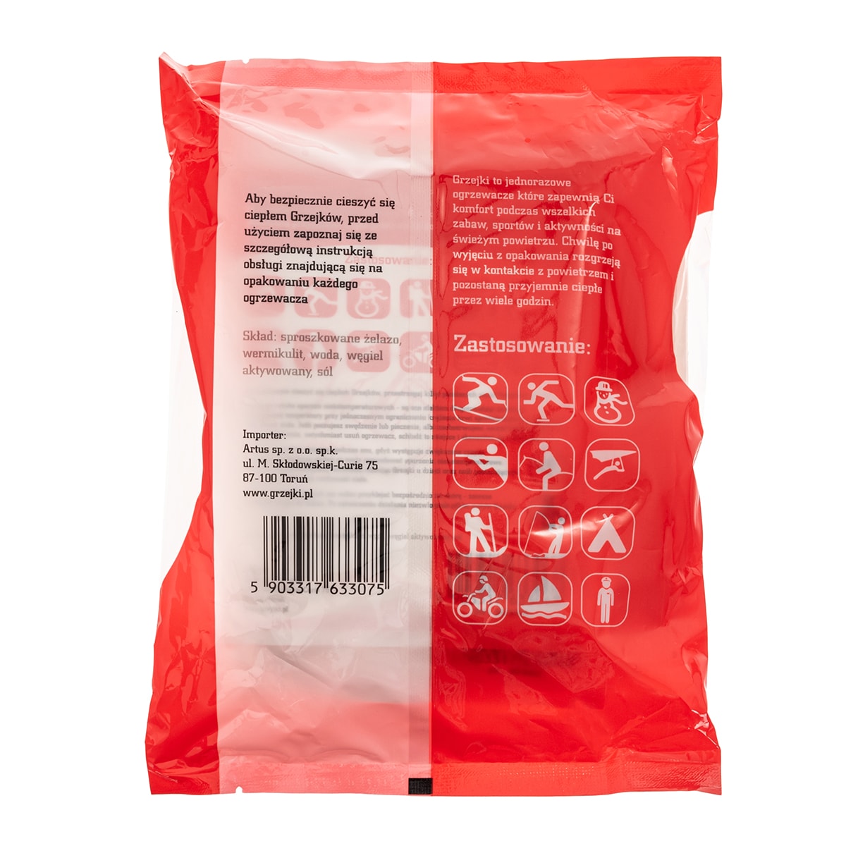 Încălzitor chimic pentru corp Grzejki - 10 buc.